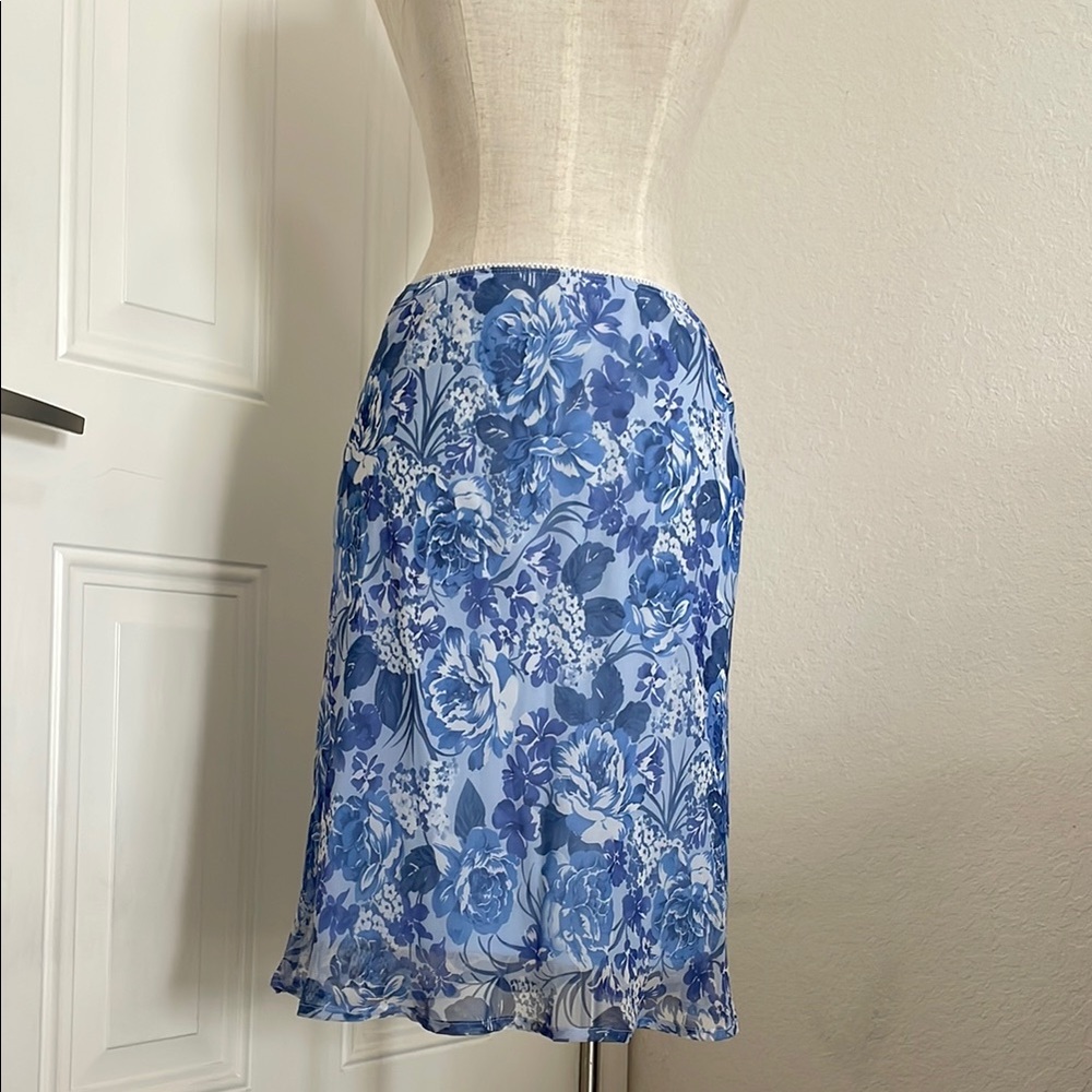 Floral Blue Skirt